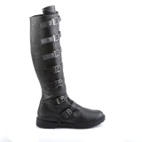 GOTHAM-110 negro botas de capitn halloween botas de hombre con hebilla