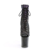 Glitter 20 cm FLAMINGO-1021OMBG peep toe botines plataforma exotic pole dance