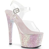 Glitter plataforma 18 cm ADORE-708LG-3 sandalias de tacn pole dance