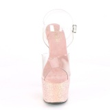 Glitter plataforma 18 cm ADORE-708LG-4 sandalias de tacn pole dance