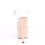 Glitter plataforma 18 cm ADORE-708LG-4 sandalias de tacn pole dance