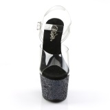 Glitter plataforma 18 cm ADORE-708LG sandalias de tacn pole dance