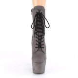 Gris Polipiel 18 cm ADORE-1020FS botines con cordones