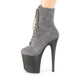 Gris nubuck 20 cm FLAMINGO-1020FST botines de striptease