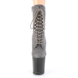 Gris nubuck 20 cm FLAMINGO-1020FST botines de striptease