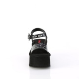 Holograma 6,5 cm DemoniaCult FUNN-10 emo lolita zapatos sandalias con cua alta plataforma