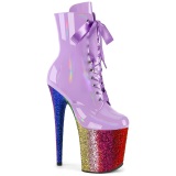 Lavanda glitter 20 cm FLAMINGO-1020HG exotic botines de striptease