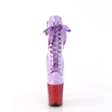 Lavanda glitter 20 cm FLAMINGO-1020HG exotic botines de striptease