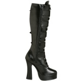 Mate 13 cm ELECTRA-2042 plataforma botas de mujer con hebillas