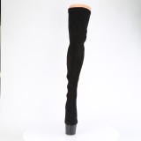 Microfibra 18 cm ADORE-3063 botas por encima de la rodilla con cordones