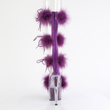 Moradas 18 cm ADORE-728F sandalias de tacn con plumas pole dance