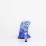 Mules Azules 11,5 cm GALA-01DMM mules con tacn alto strass