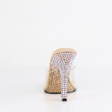 Mules Oro 11,5 cm GALA-01DMM mules con tacn alto strass