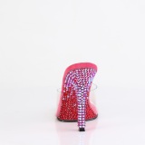 Mules Pink 11,5 cm GALA-01DMM mules con tacn alto strass