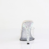 Mules Plata 11,5 cm GALA-01DSP mules con tacn alto strass