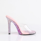 Mules Rosa 11,5 cm GALA-01DMM mules con tacn alto strass