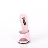 Mules rosas 15 cm DOMINA-101 mules con tacn alto fetiche