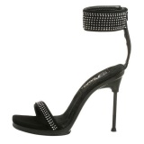 Negro 11,5 cm CHIC-40 fabulicious sandalias de tacn aguja