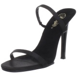 Negro 11,5 cm Fabulicious GALA-02 Mules Tacn Alto Mujer