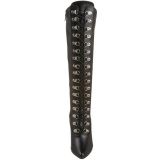 Negro 13 cm SEDUCE-2024 Botas de Cordones Mujer