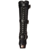 Negro 14 cm MUERTO-2028 Cromo Plataforma Botas Media