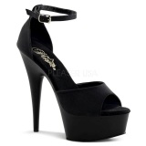 Negro 15 cm DELIGHT-618PS Zapatos de tacn altos mujer