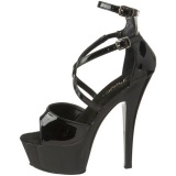 Negro 15 cm KISS-254 Zapatos de tacn altos mujer