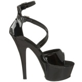 Negro 15 cm KISS-254 Zapatos de tacn altos mujer