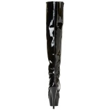 Negro 15 cm KISS-3010 Botas Altas Plataforma