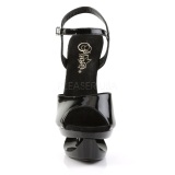 Negro 16,5 cm ECLIPSE-609 Stilettos Tacn de Aguja