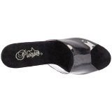 Negro 18 cm ADORE-701SRS Piedras strass plataforma pantuflas tacn alto mujer