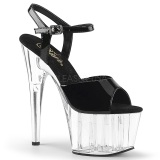 Negro 18 cm ADORE-709 Acrilico Plataforma Tacones de Aguja