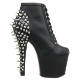 Negro 18 cm FEARLESS-700-28 botines con suela plataforma de mujer