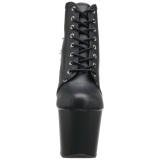 Negro 18 cm FEARLESS-700-28 botines con suela plataforma de mujer