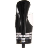 Negro 18 cm Pleaser ADORE-701LN Mules Tacn Alto