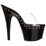 Negro 18 cm Pleaser ADORE-701LS Plataforma Mules