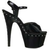 Negro 18 cm Pleaser ADORE-709LS Tacn Alto Plataforma