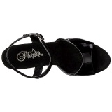 Negro 18 cm SKY-309MG Brillo Plataforma Tacones de Aguja