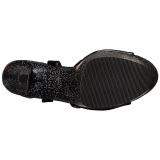 Negro 18 cm SKY-309MG Brillo Plataforma Tacones de Aguja