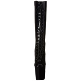 Negro 20 cm XTREME-2020 plataforma botas de mujer con cordones