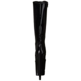 Negro 20 cm XTREME-2020 plataforma botas de mujer con cordones