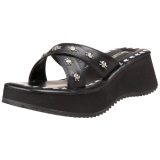 Negro 6,5 cm FLIP-05 Gticos Chanclas Mujer Plataforma