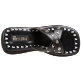 Negro 6,5 cm FLIP-05 Gticos Chanclas Mujer Plataforma