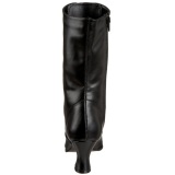 Negro 7 cm VICTORIAN-120 Botines de cordones de mujer