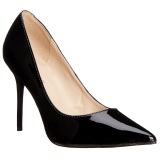 Negro Charol 10 cm CLASSIQUE-20 zapatos puntiagudos tacn de aguja