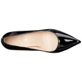 Negro Charol 10 cm CLASSIQUE-20 zapatos puntiagudos tacn de aguja