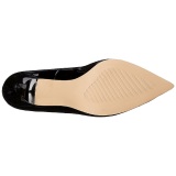 Negro Charol 10 cm CLASSIQUE-20 zapatos puntiagudos tacn de aguja