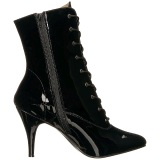 Negro Charol 10 cm DREAM-1020 botines tallas grandes