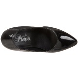 Negro Charol 10 cm DREAM-420 Zapatos de Saln para Hombres