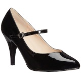 Negro Charol 10 cm DREAM-428 zapatos de saln tallas grandes